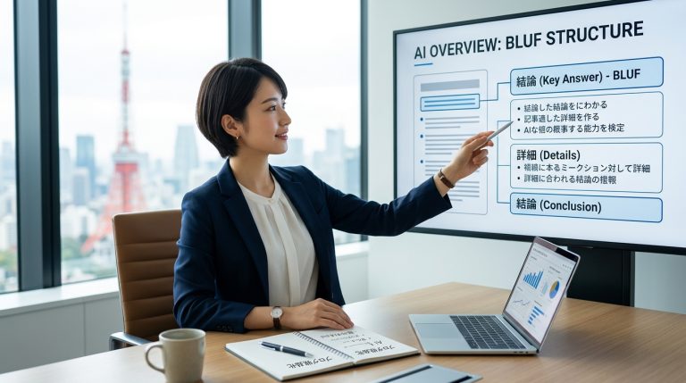 Google AI OverviewのBLUF形式記事構造とは？